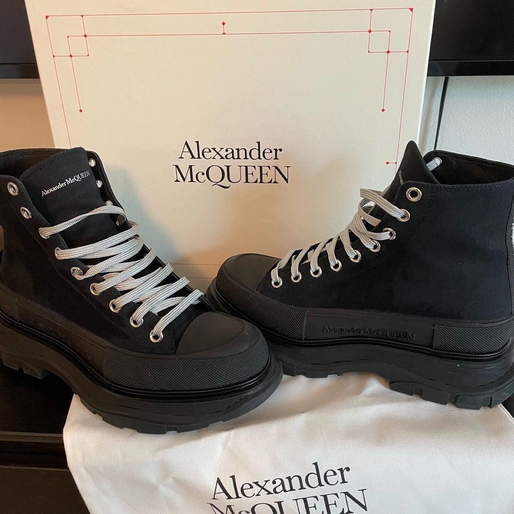 Alexander McQueen thread slick boots. Worn twice.